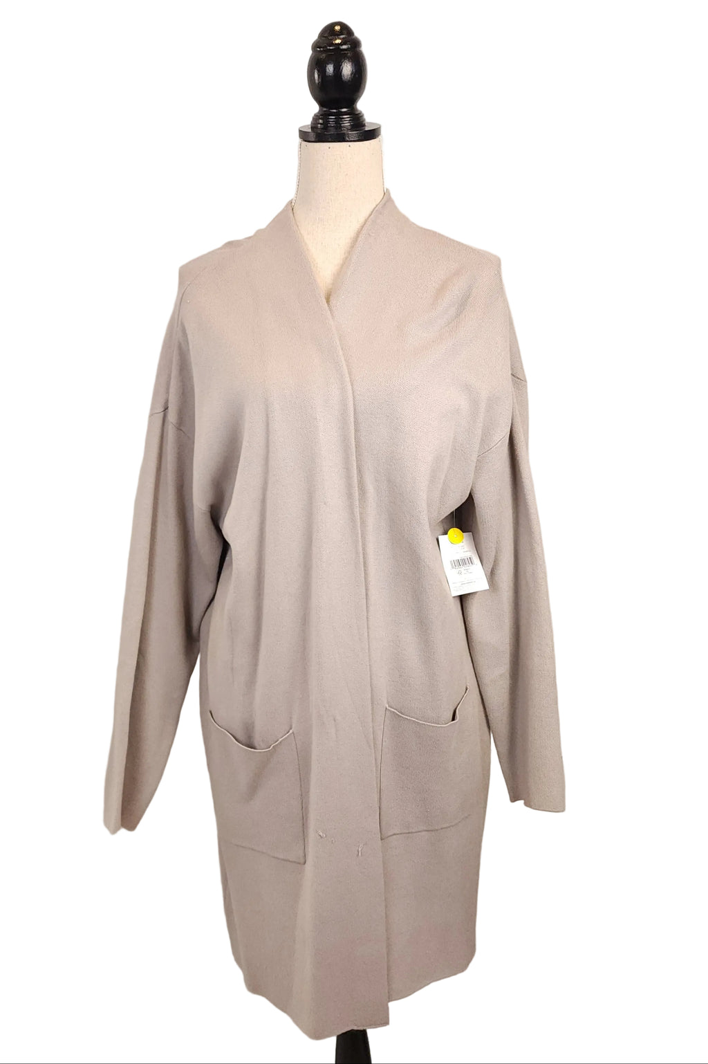 New Slate Gray 2XL Long Wrap Cardigan