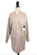 New Slate Gray 2XL Long Wrap Cardigan