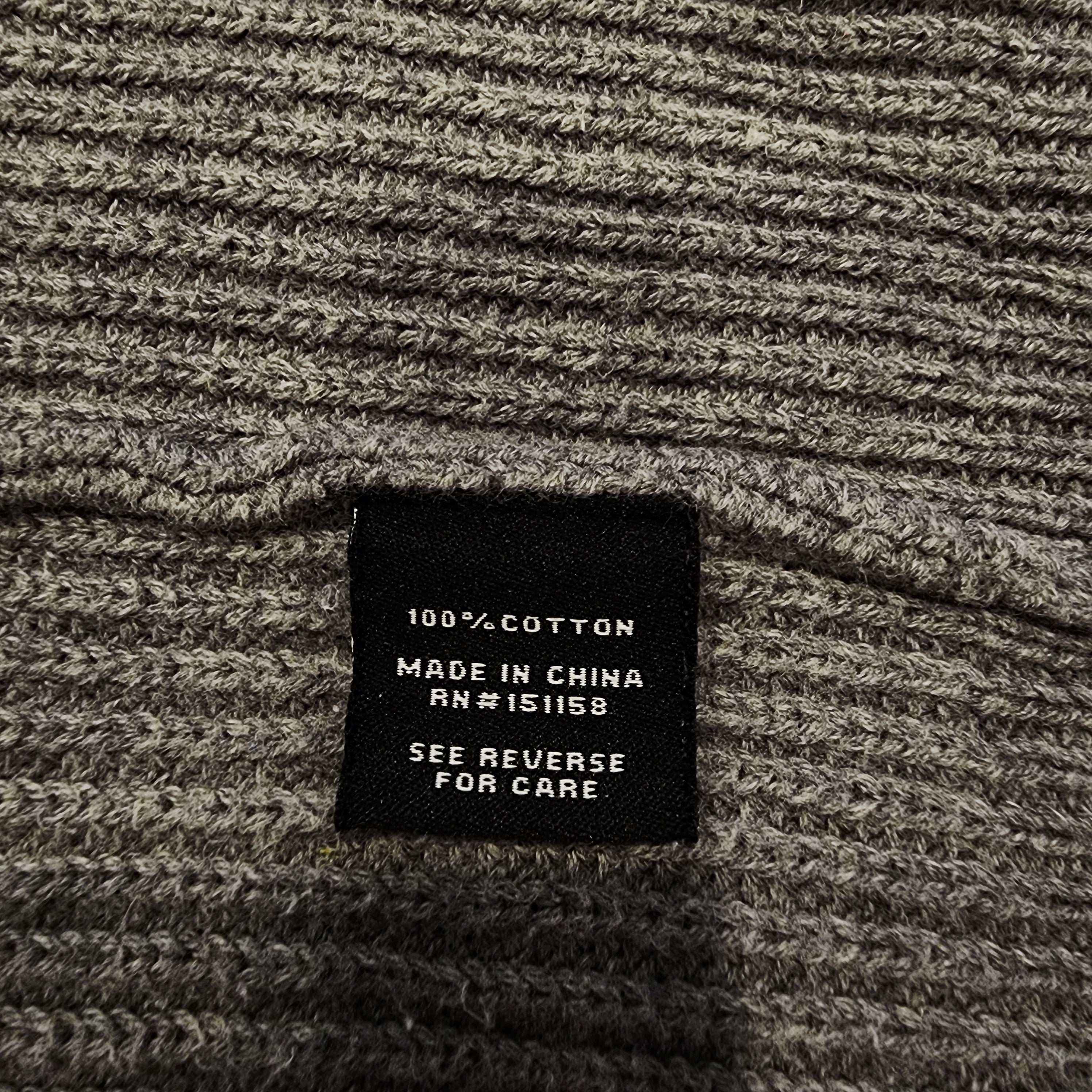 525 AMERIC Cotton Sz Small Gray Knit Open Cardigan