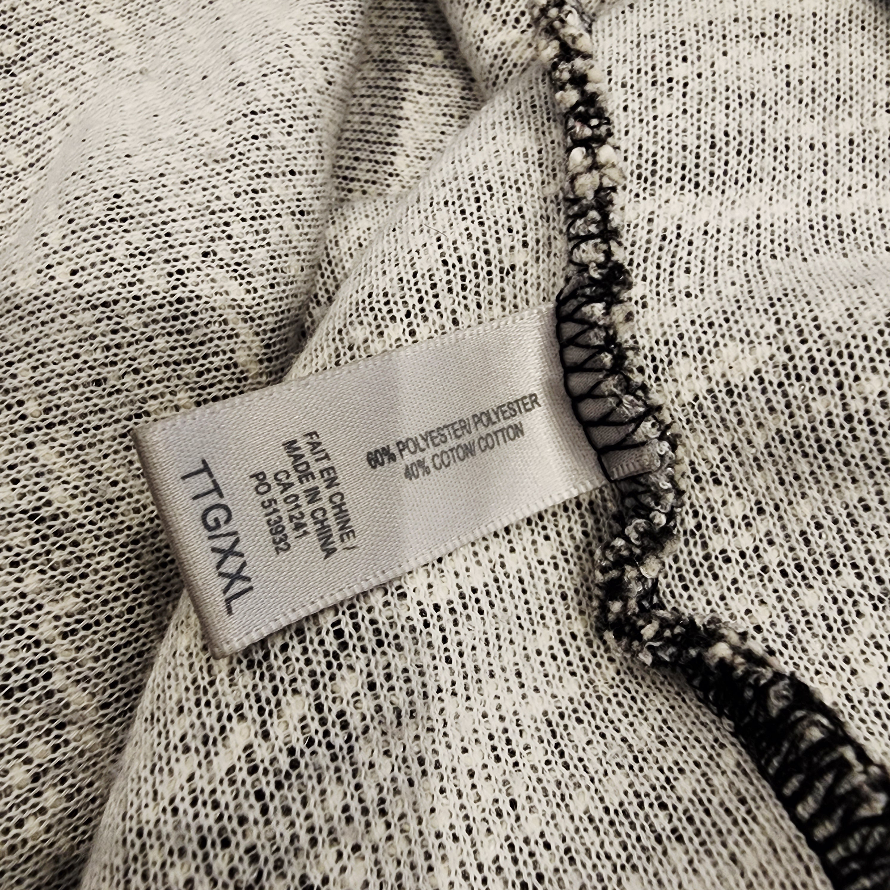 Boucle 2XL Black & Gray Sweater Dress with Zipper Detail