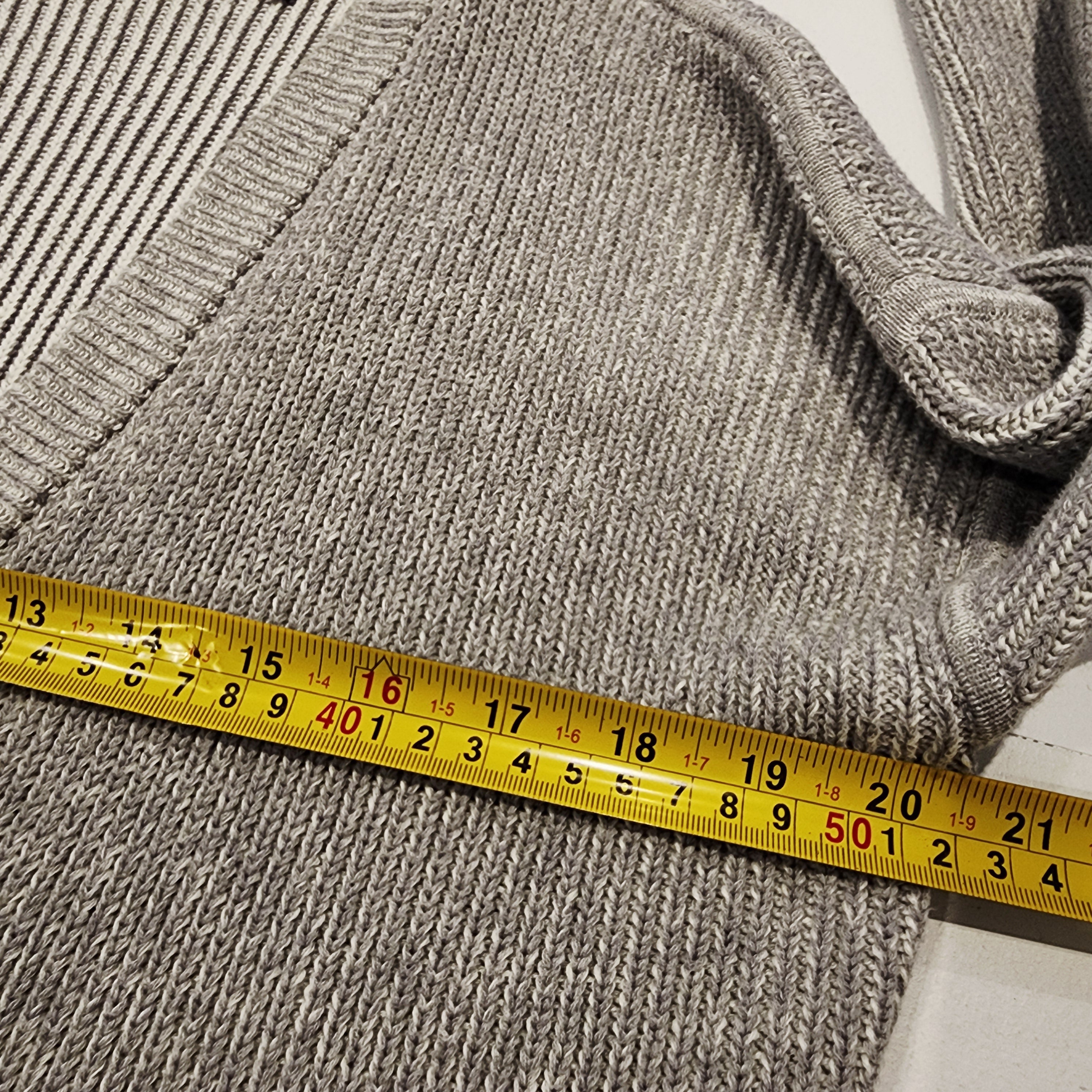 LULULEMON Gray Knit Open Cardigan Sz Medium Long Sleeves