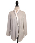 Energe Gray Sweatshirt Fabric XL Cardigan Wrap