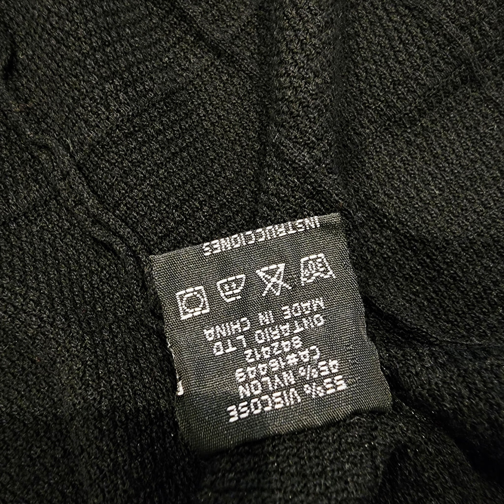 EVIDENCE Simple Black Knit Sz Small Open Cardigan with Pockets