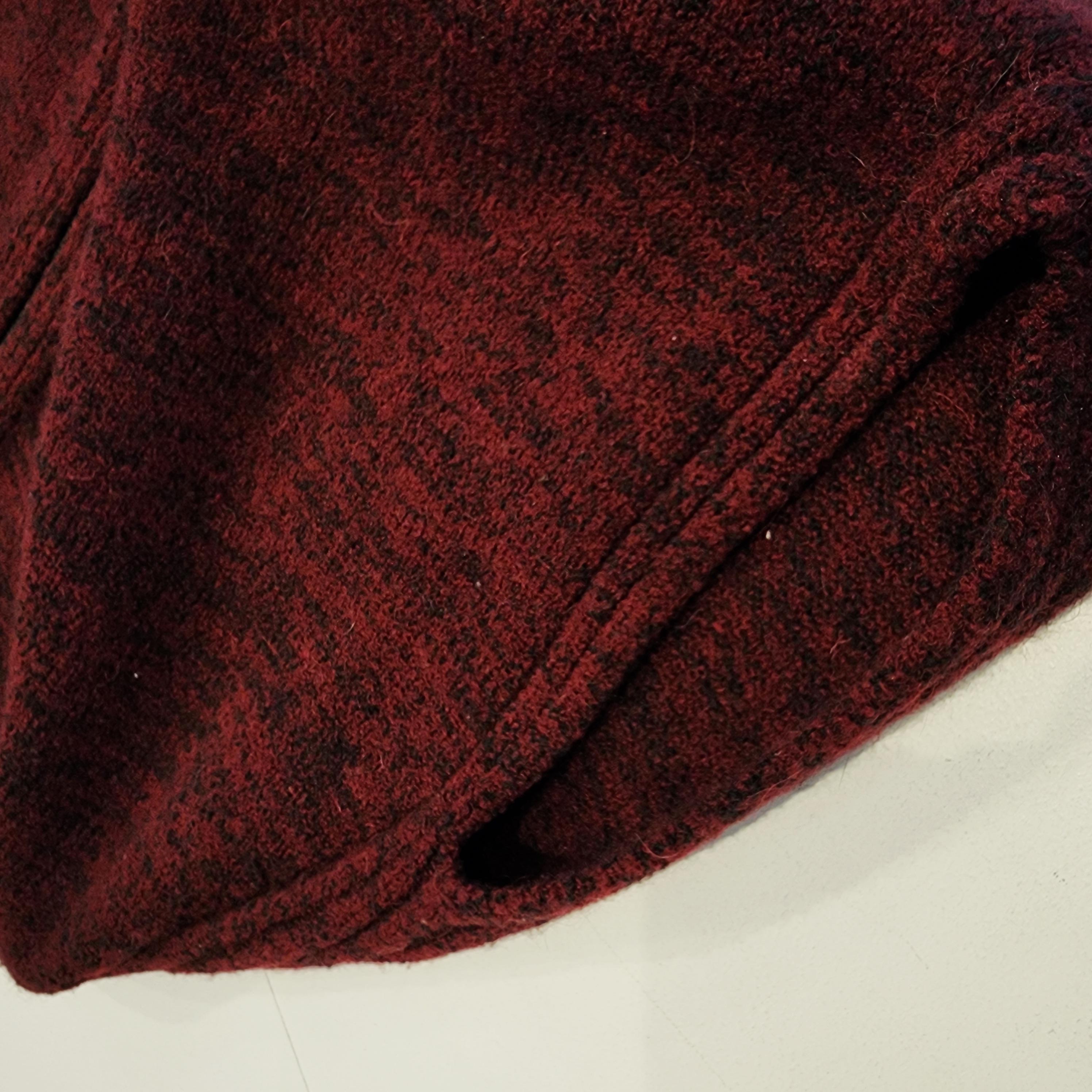 BANANA REPUBLIC Alpaca XS Deep Maroon Sweater Full Zip Oversized