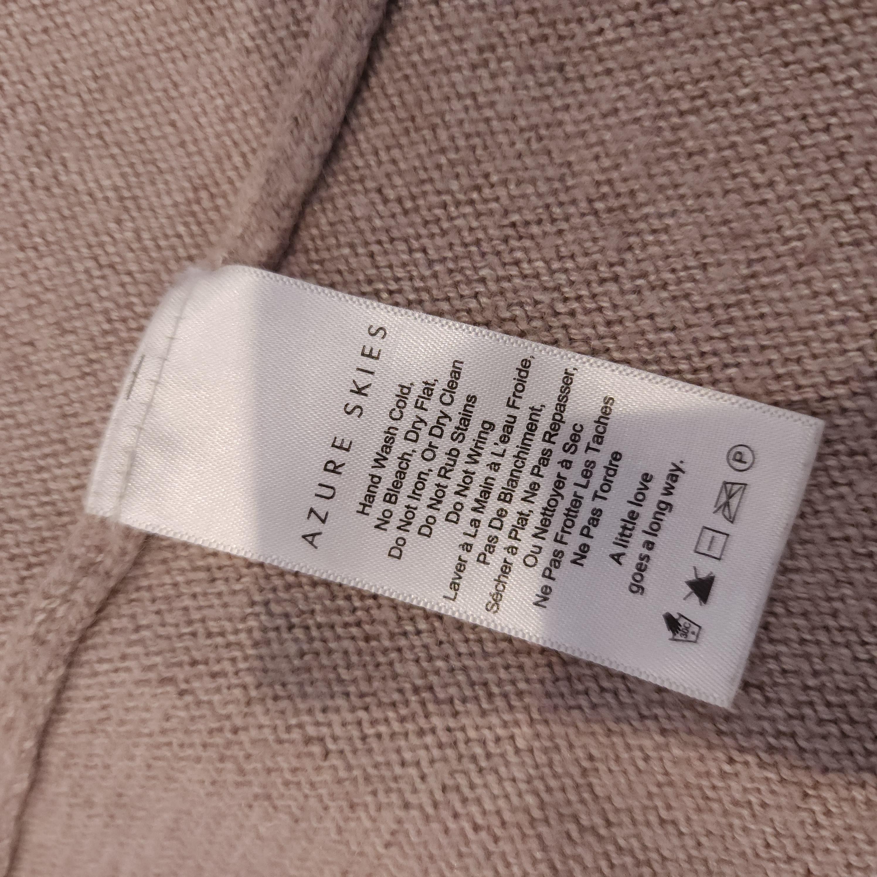 AZURE Metallic Dusty Pink Draped Sz Small Open Cardigan