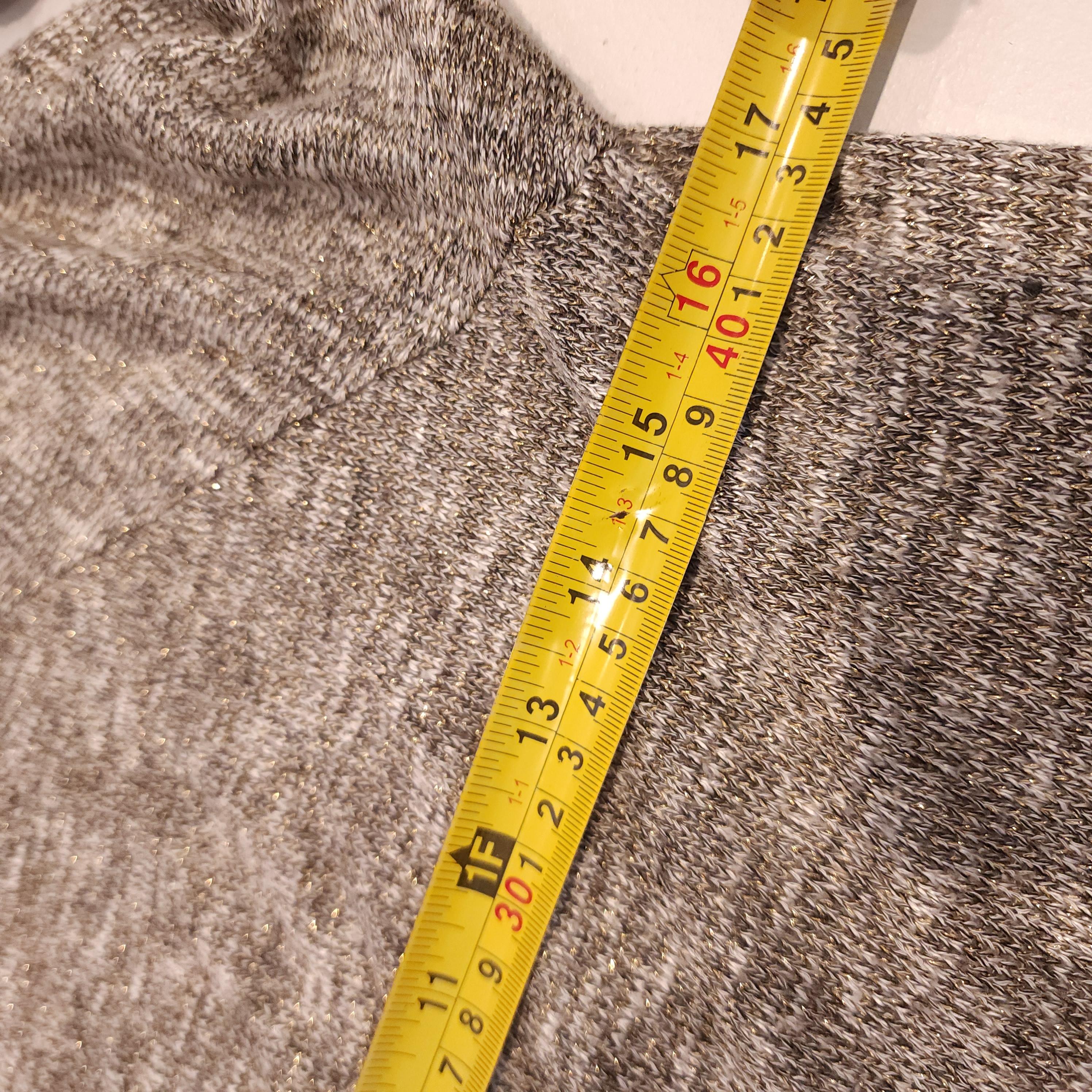 FOREVER21 Brown & White Sz Small Textured Knit Sweater