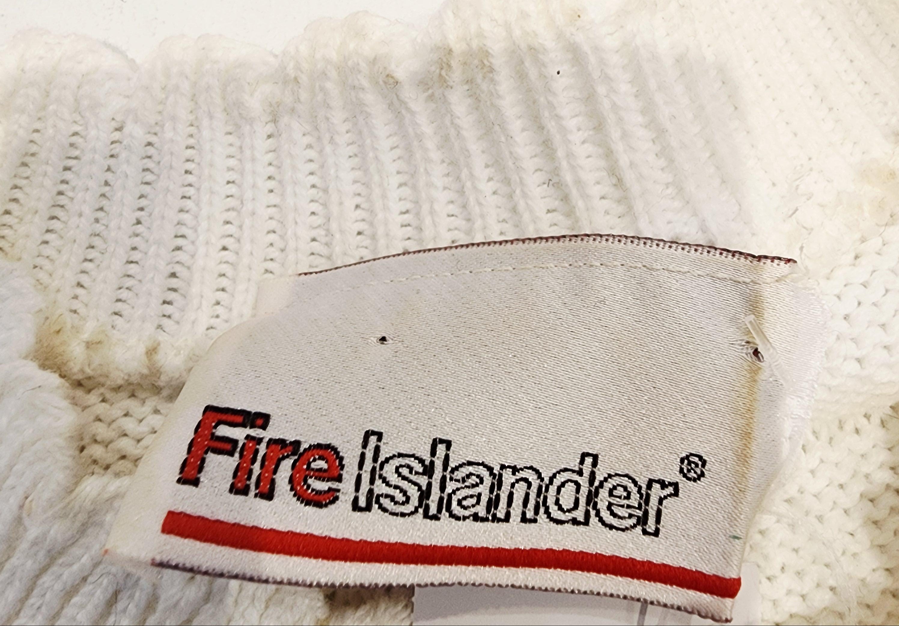 Vintage Fire Islander Cute Scalloped Detail Sz Medium Floral Print Short Sleeved Knit Sweater