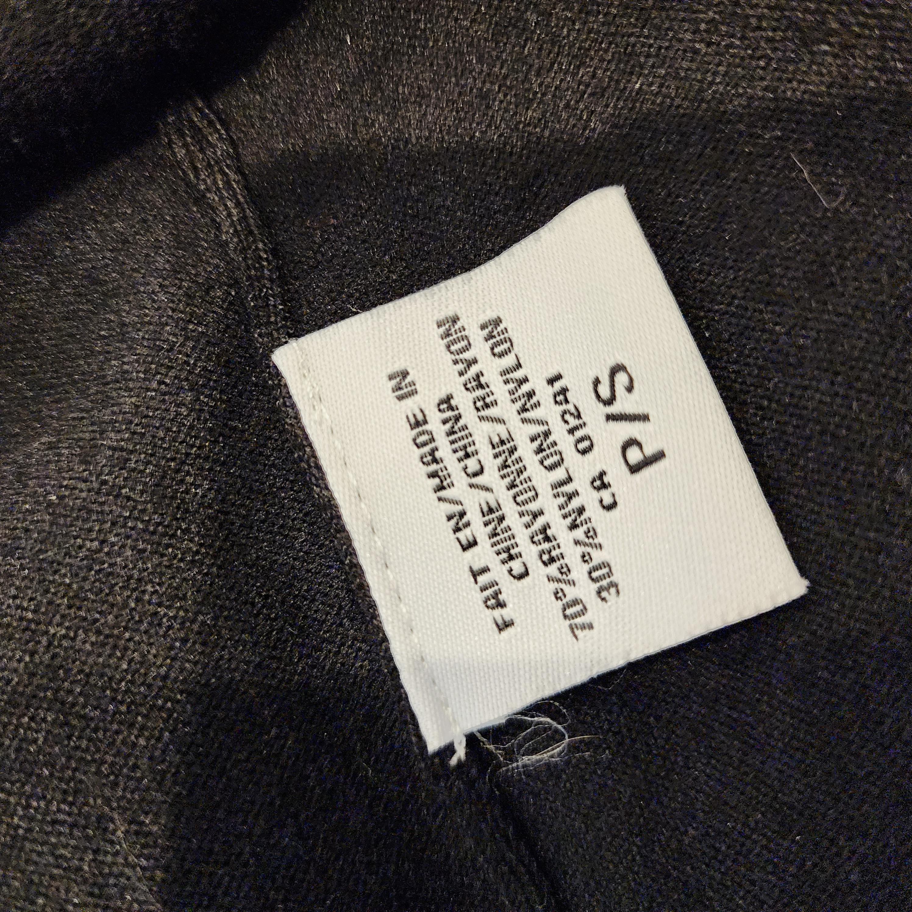 CONTEMPORAINE Long Cardigan Sweater Sz Small Button Closure Jet Black