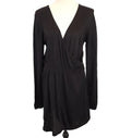 H&M Black Long Sleeved Sz Large Wrap Dress