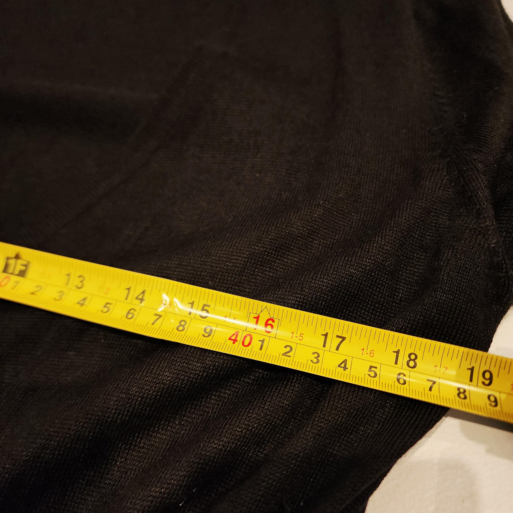 H&M Black Long Sleeved Sz Large Wrap Dress