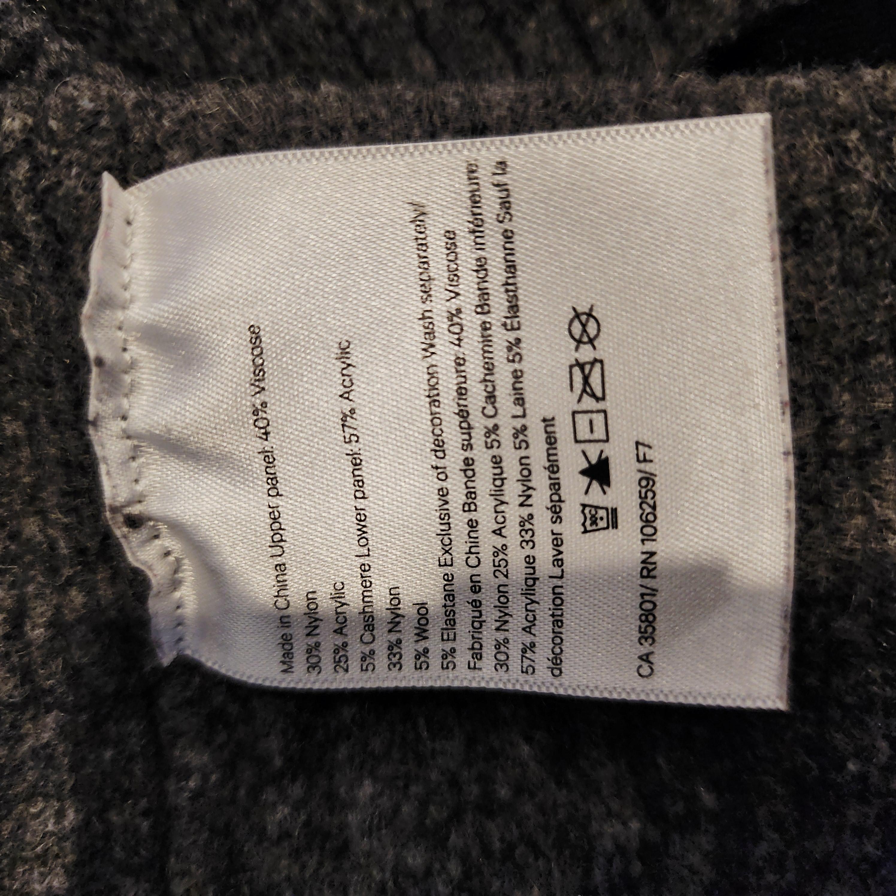 Lululemon Black & Gray Color Block Sweater Sz Medium