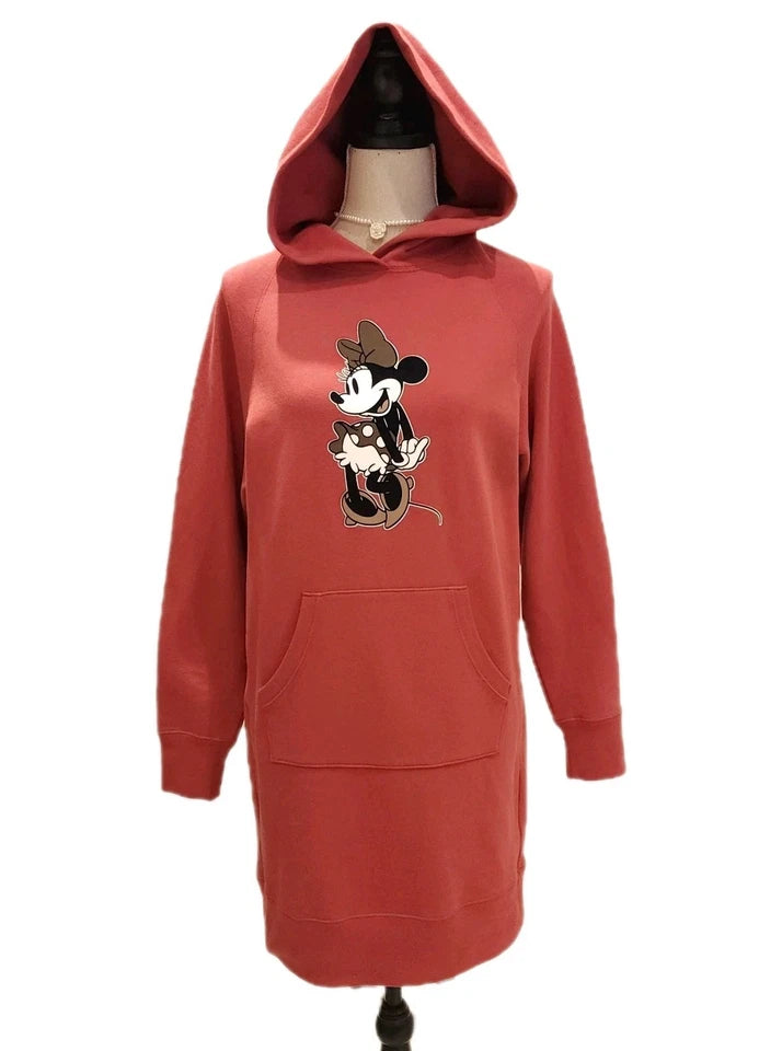 UNIQLO x DISNEY sz S Hoodie Dress Pink Minnie