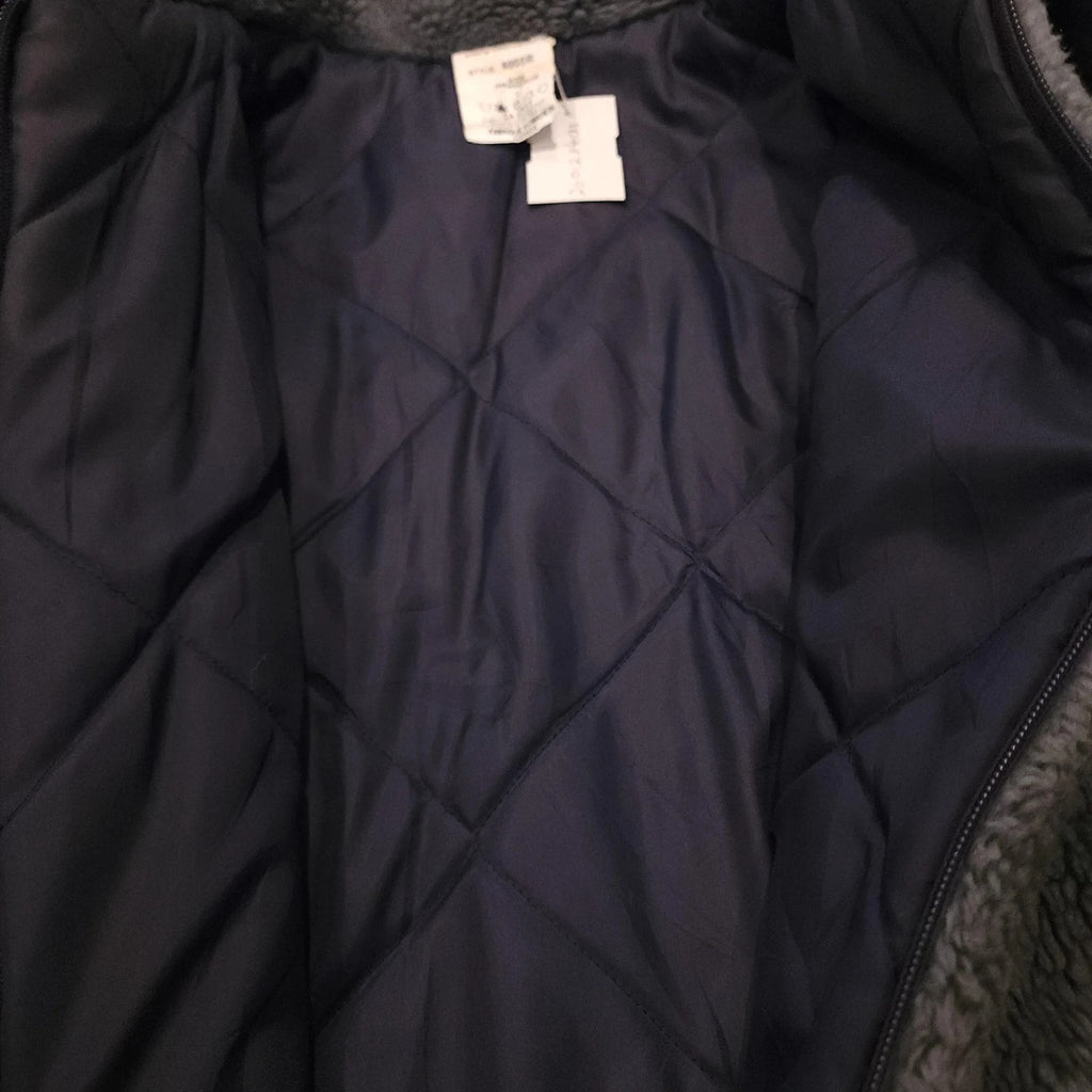 Vintage 90's Polar Bear Teddy Jacket Sz M Full Zip Blue