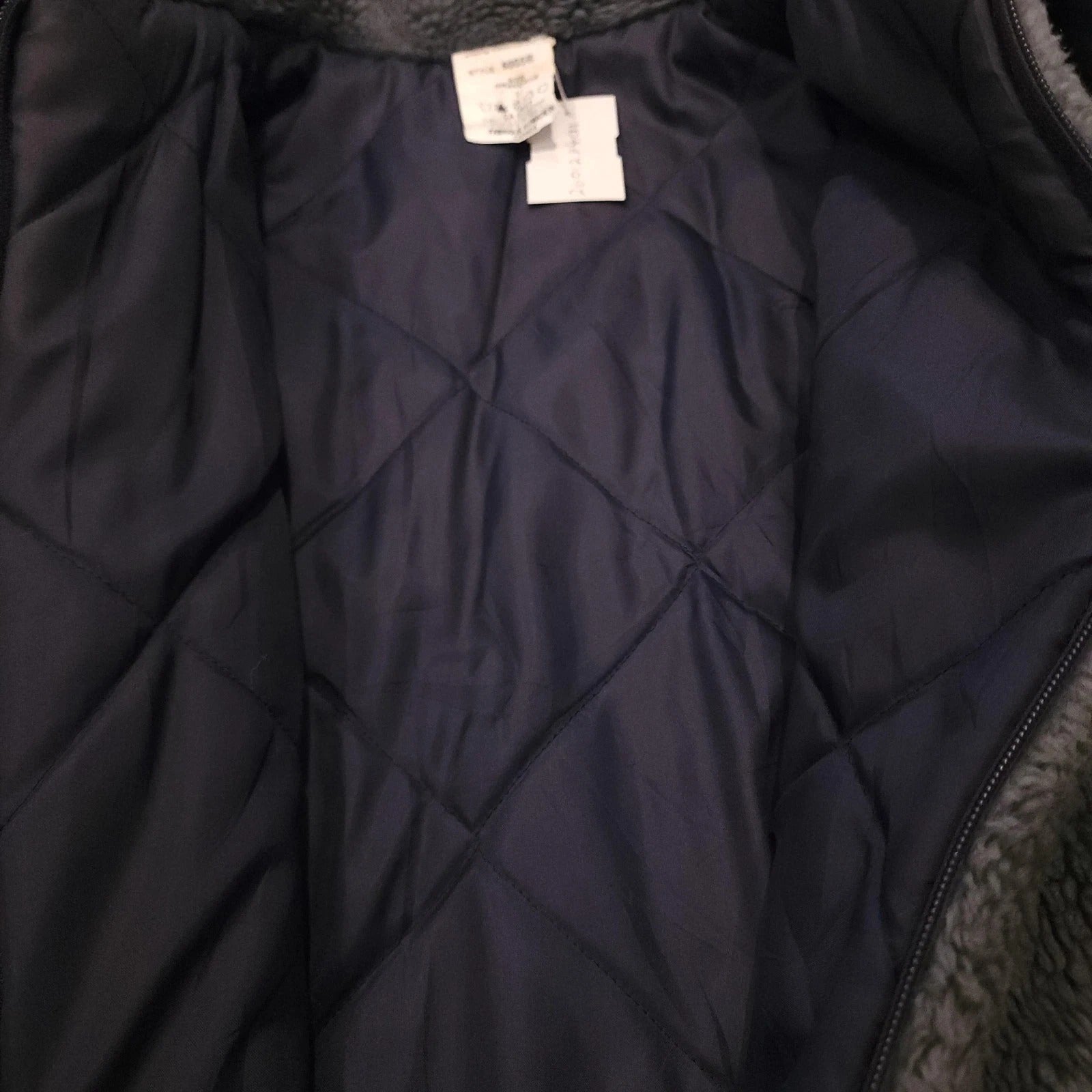 Vintage 90's Polar Bear Teddy Jacket Sz M Full Zip Blue
