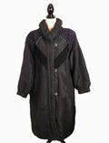 Liz Moody 3XL Vintage Padded Full-length Puffer Overcoat Black
