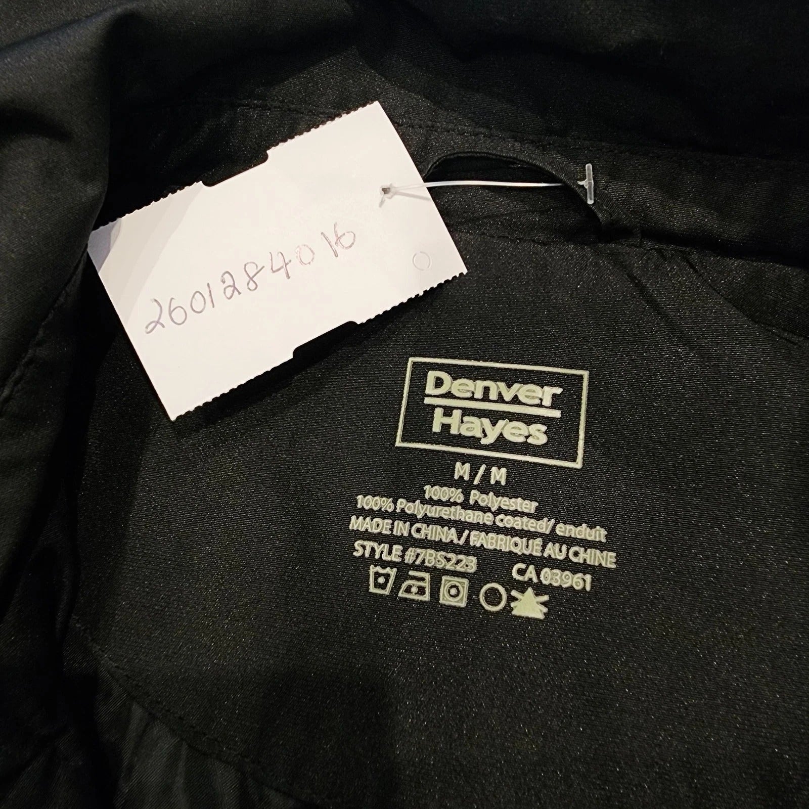 Denver Hayes Hooded Water Repellent Overcoat M Black