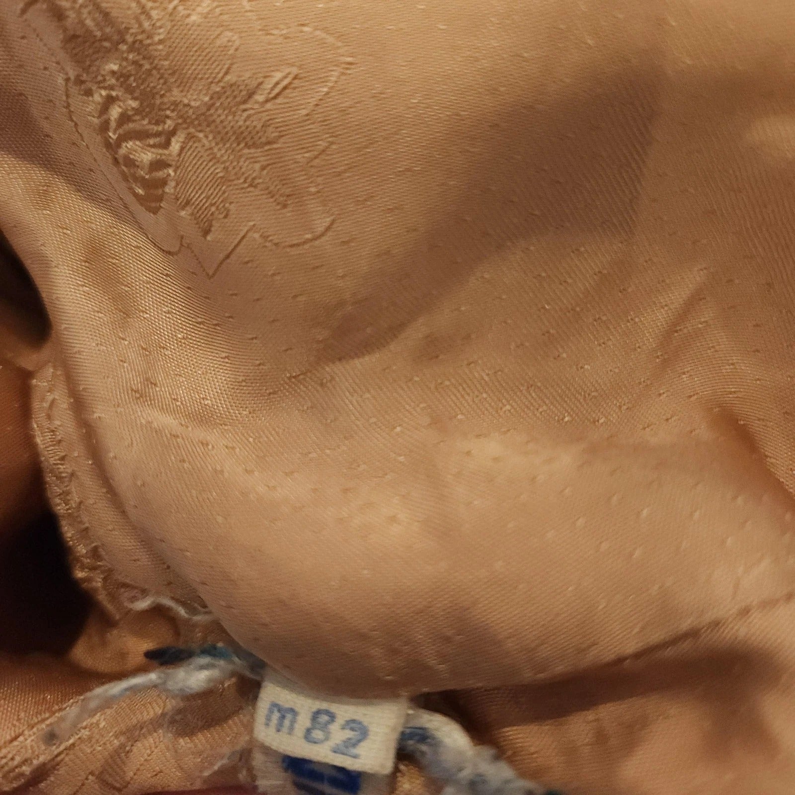 60's Vintage Hooded Plush Teddy Coat Golden Brown Faux Fur Coat Sz M