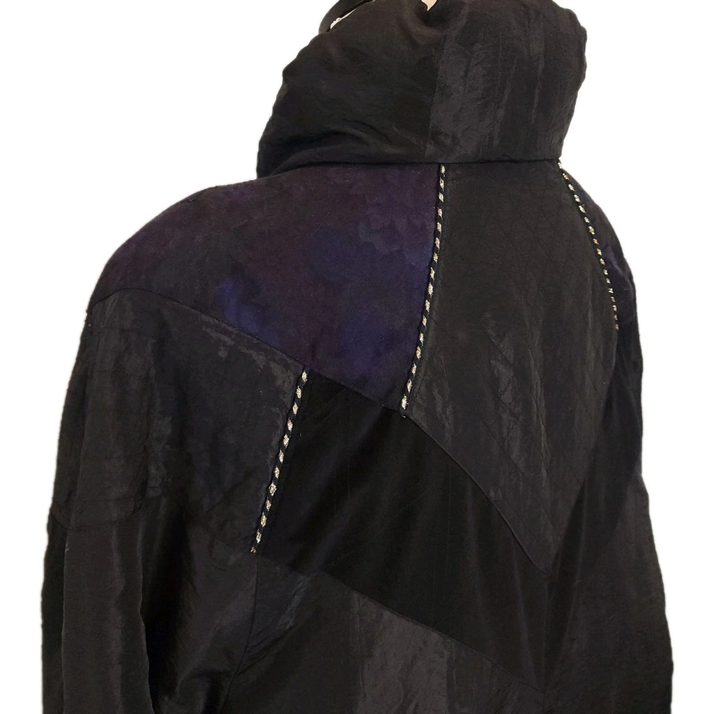 Liz Moody 3XL Vintage Padded Full-length Puffer Overcoat Black