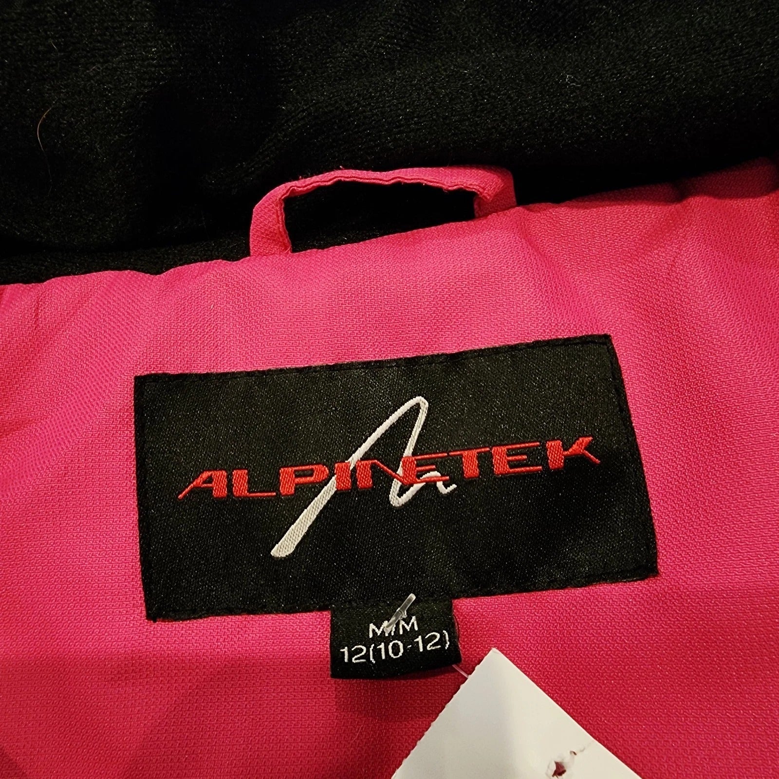 ALPINETEK Sz M Hooded Hot Pink Insulated Winter Jacket Full Zip