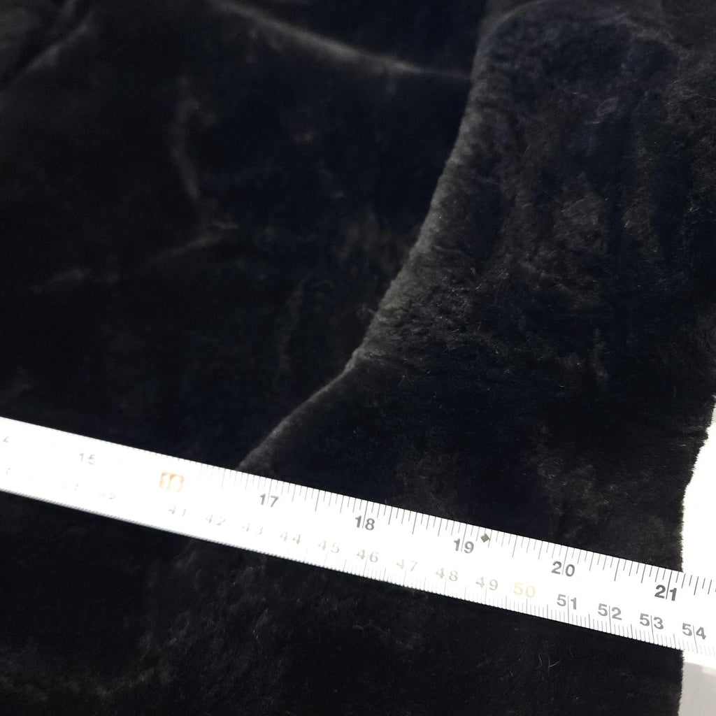 Hooded Plush Faux Fur Black OverCoat Sz L UTX OUTDOORS