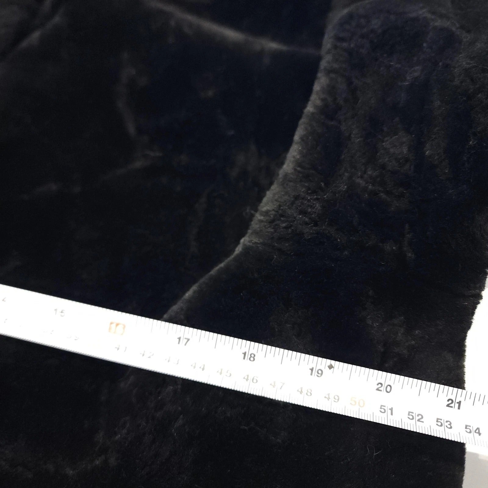 Hooded Plush Faux Fur Black OverCoat Sz L UTX OUTDOORS
