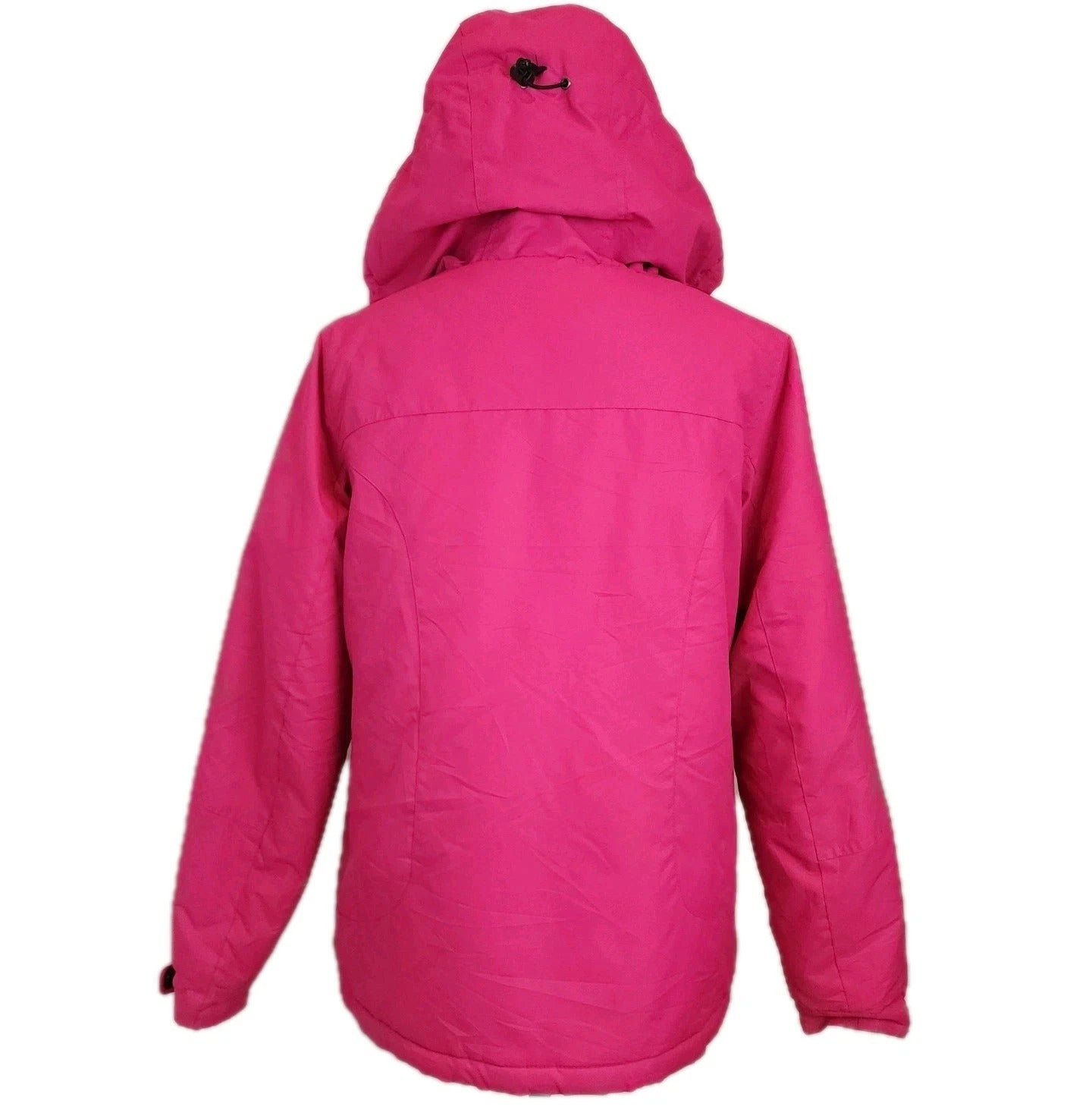 ALPINETEK Sz M Hooded Hot Pink Insulated Winter Jacket Full Zip