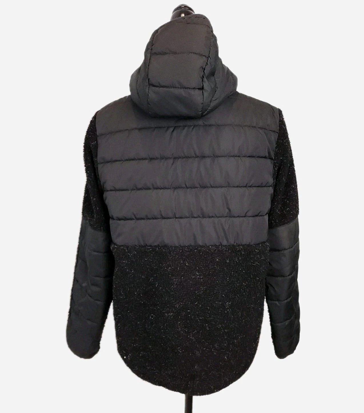 Bench Athleisure Padded Teddy Black Jacket Sz S