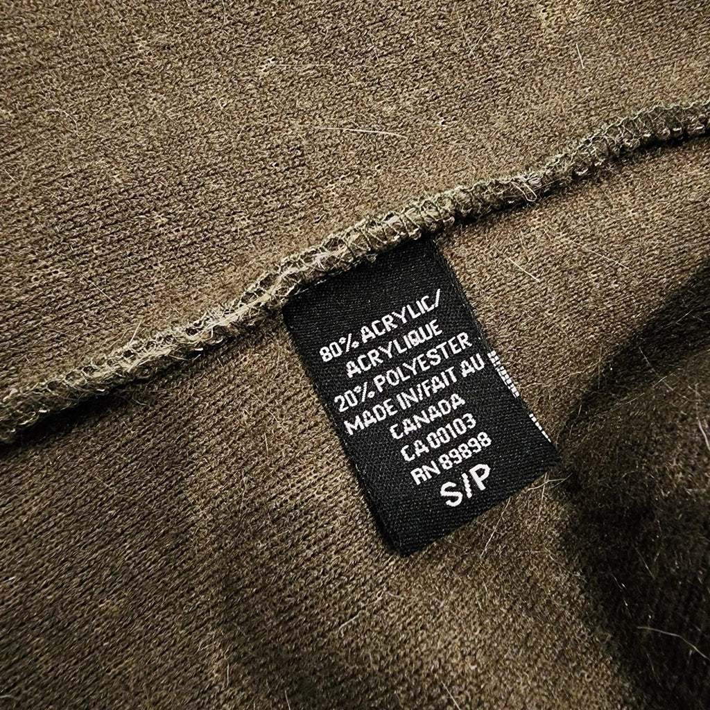 Parkhurst Bold Collar Light Brown Faux Fur Open Vest Sz S