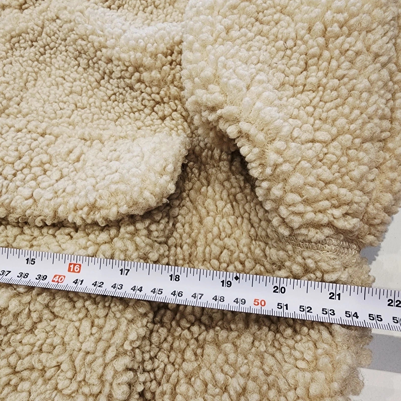 H&M Cozy Beige Teddy Jacket Full Zip XL