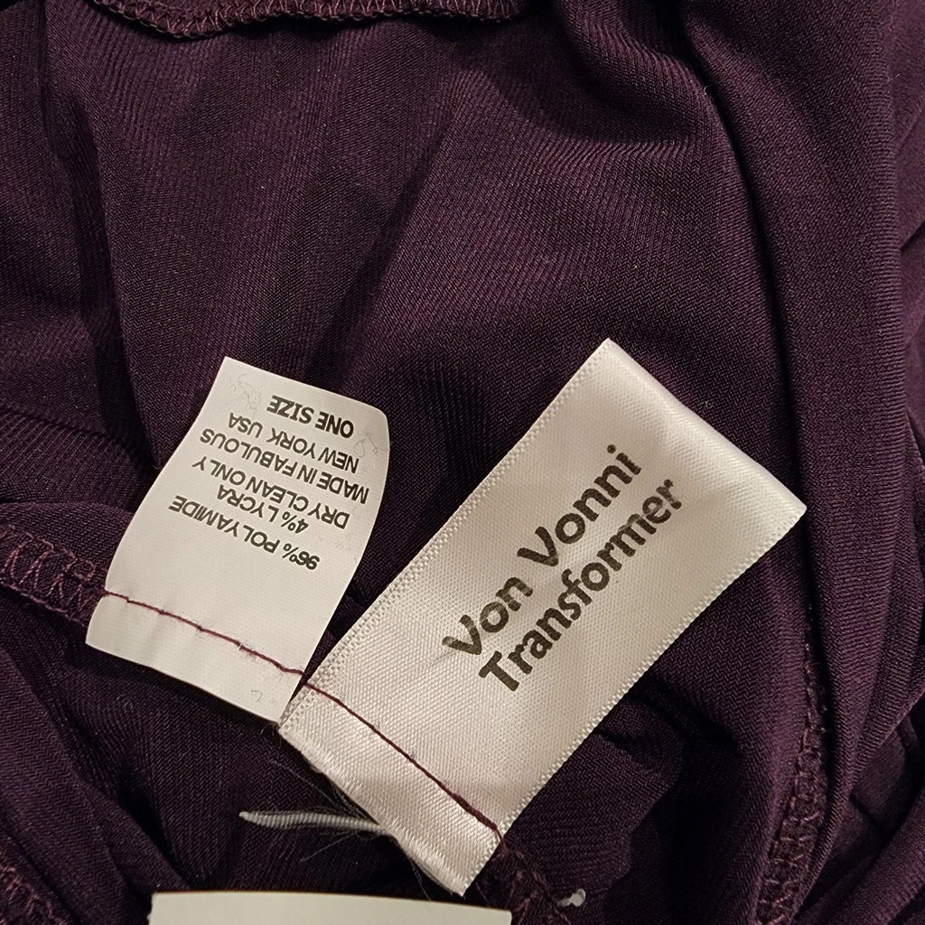 Von Vonni Deep Purple Formal Maxi Dress Sz Small