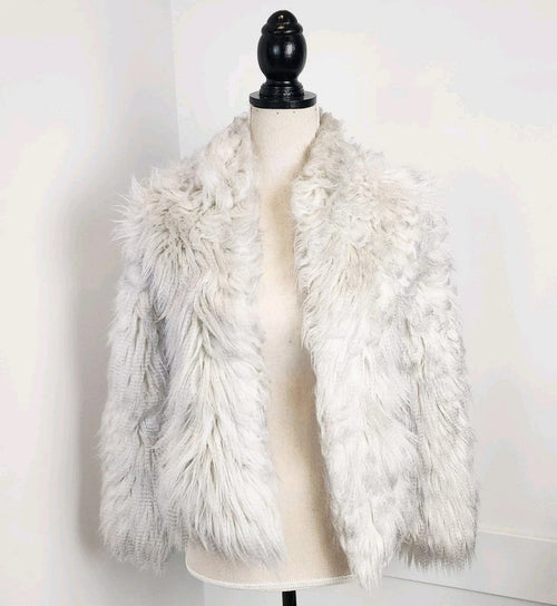 Abercrombie Kids Arctic White Long-haired Faux Fur Sz XL