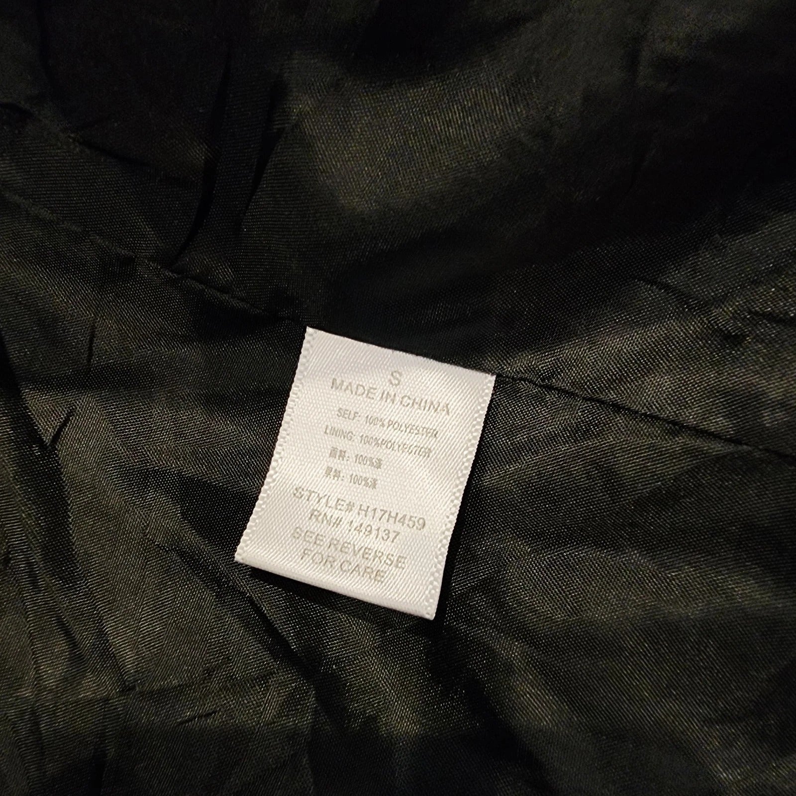 Onetheland Sz S Shaggy Faux Fur Jacket Black