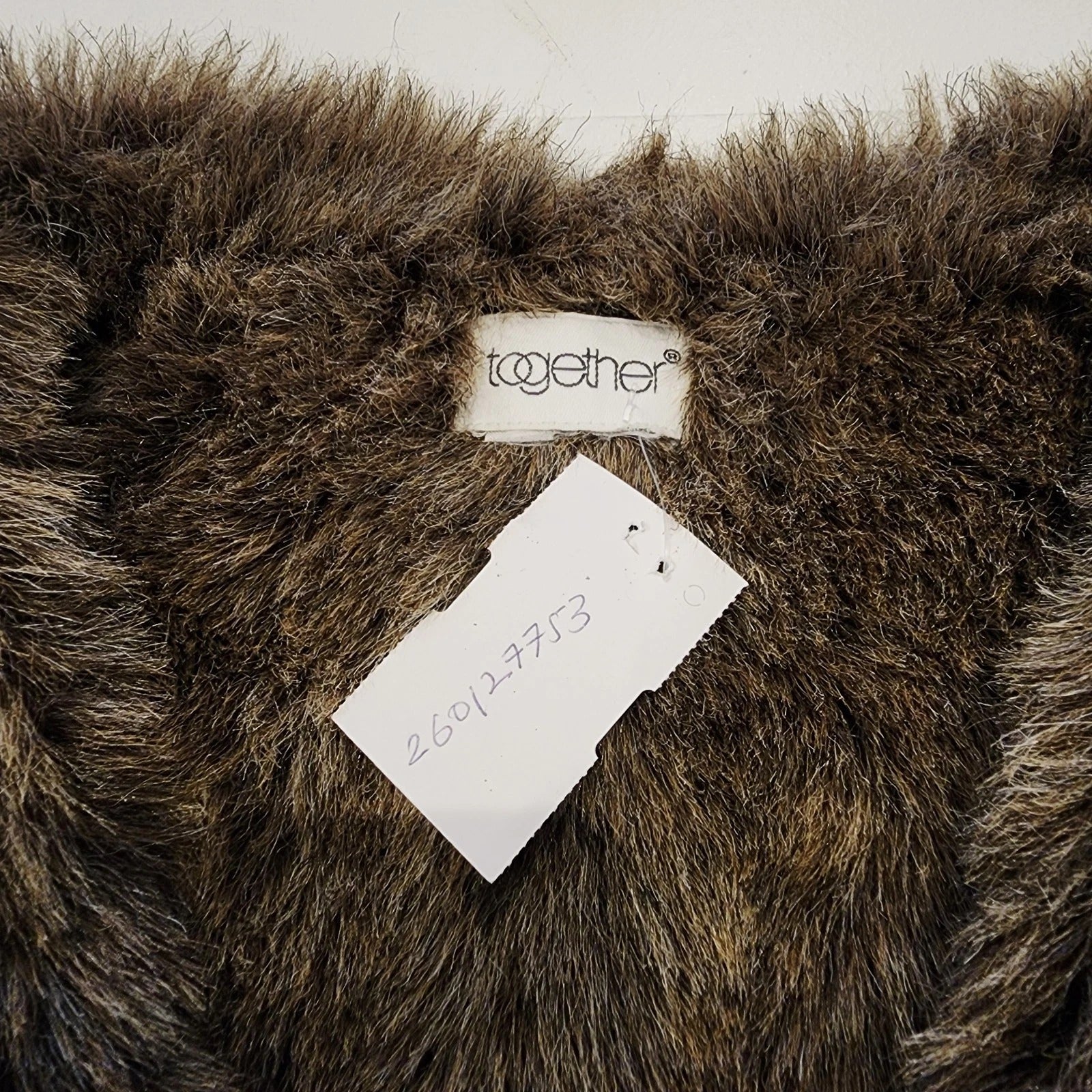 Together Sz S Faux Fur And Suede Vest Horn Toggle