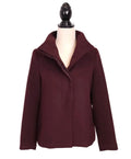 Maroon Flannel XS Zip Jacket Women's