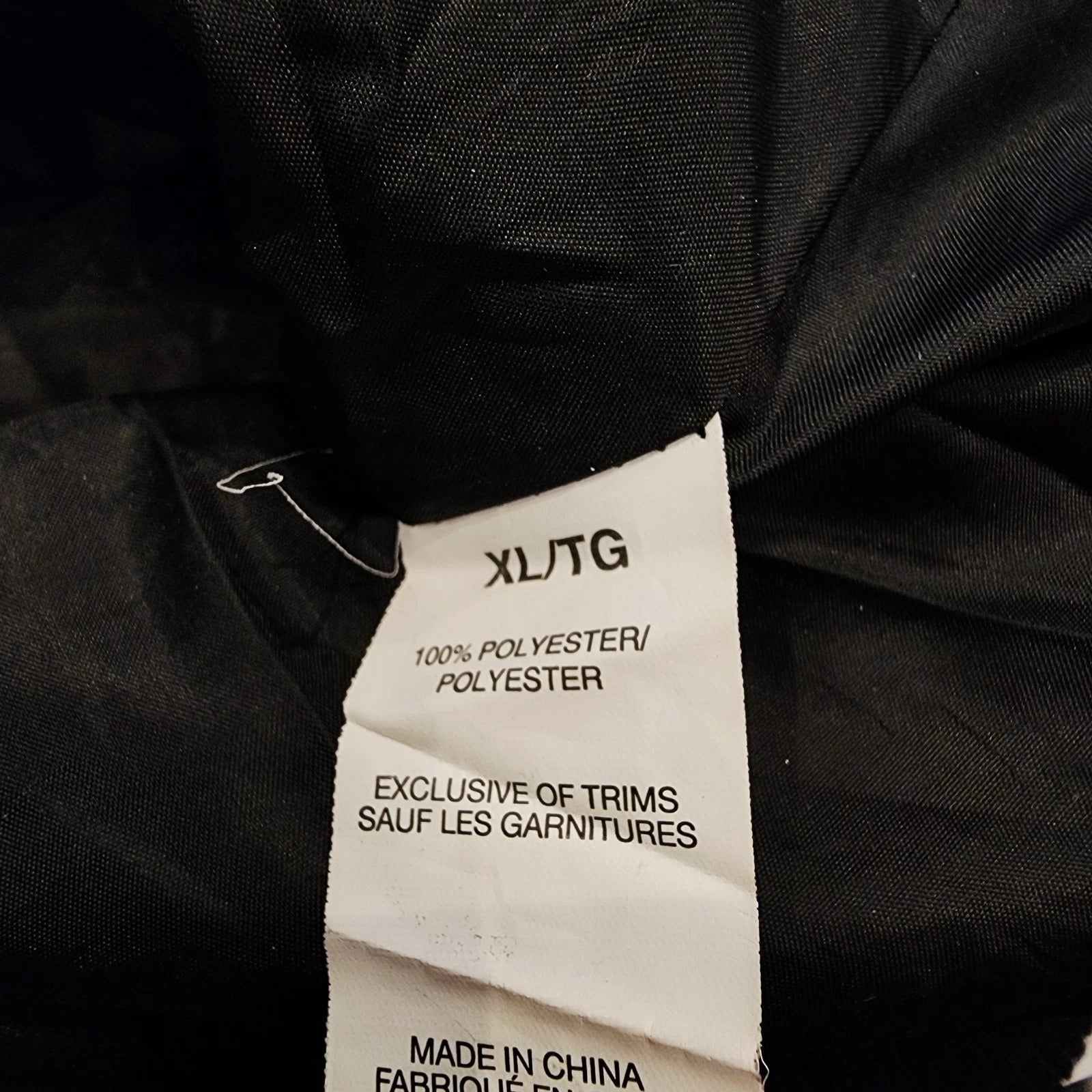 Faux Fur Hooded Jet Black Jacket XL