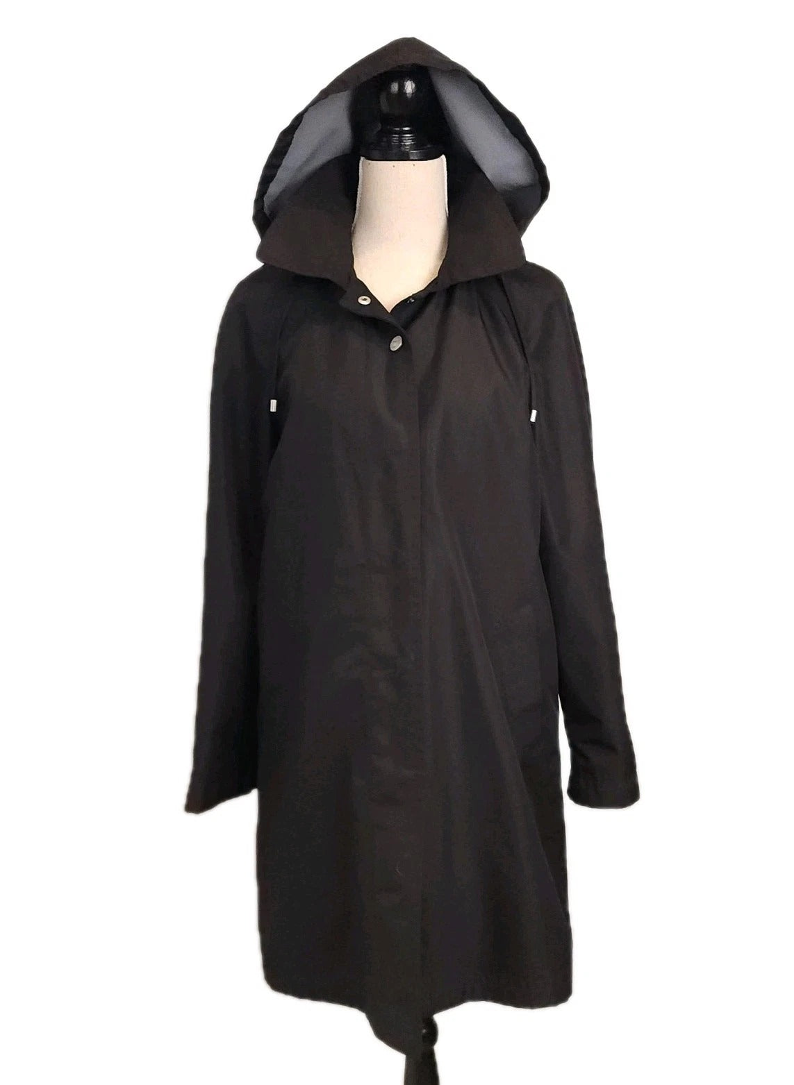 Denver Hayes Hooded Water Repellent Overcoat M Black