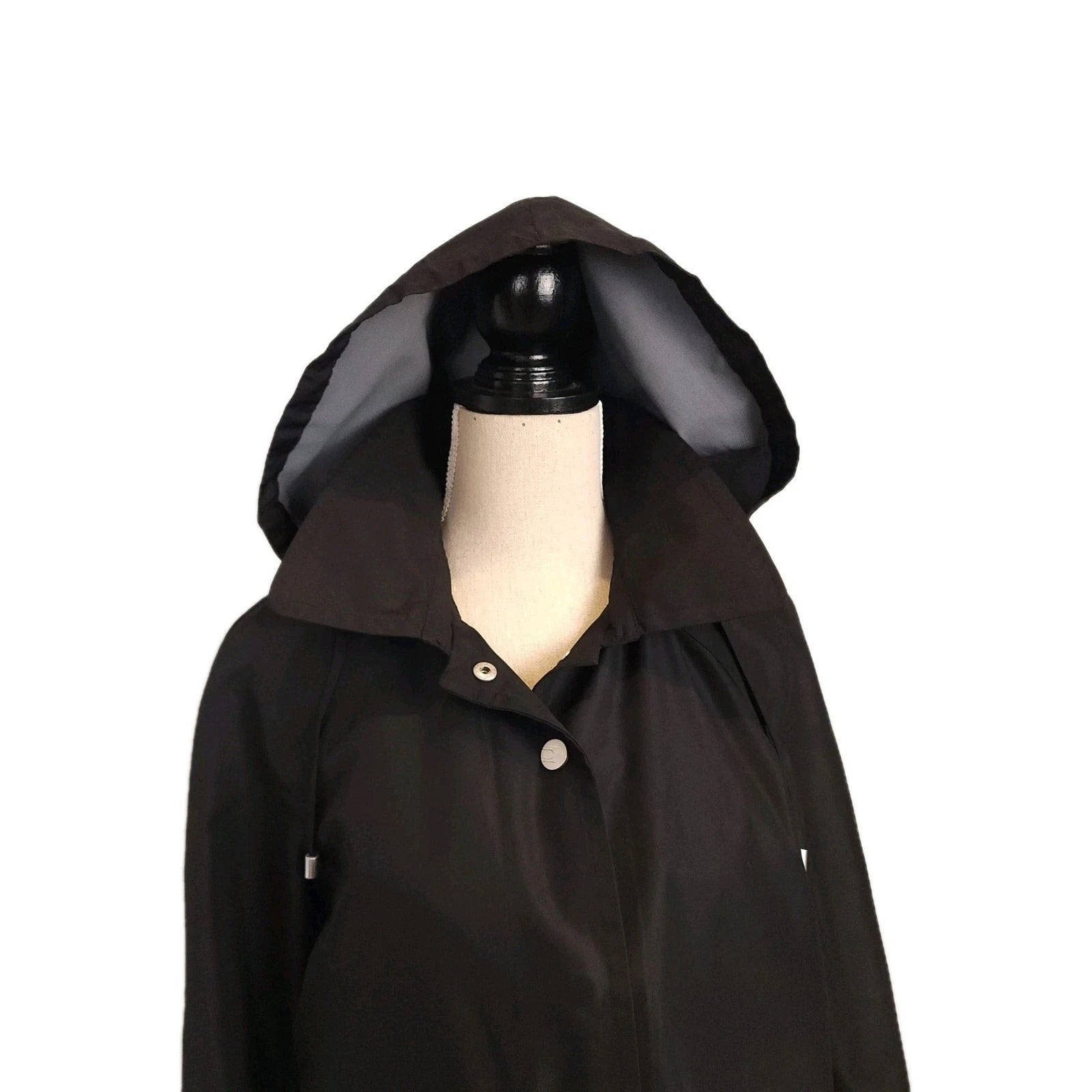 Denver Hayes Hooded Water Repellent Overcoat M Black