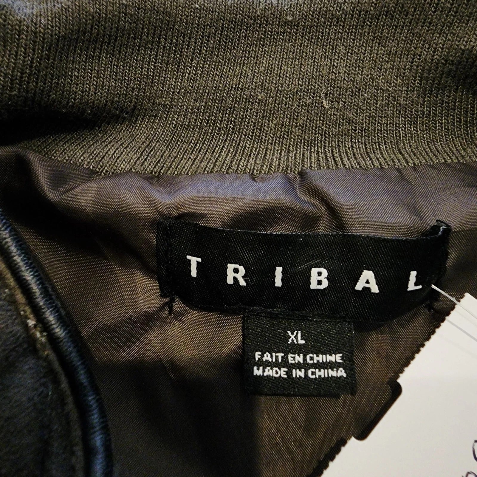 Diamond Quilted Motorcycle Vest Army Green XL Tribal