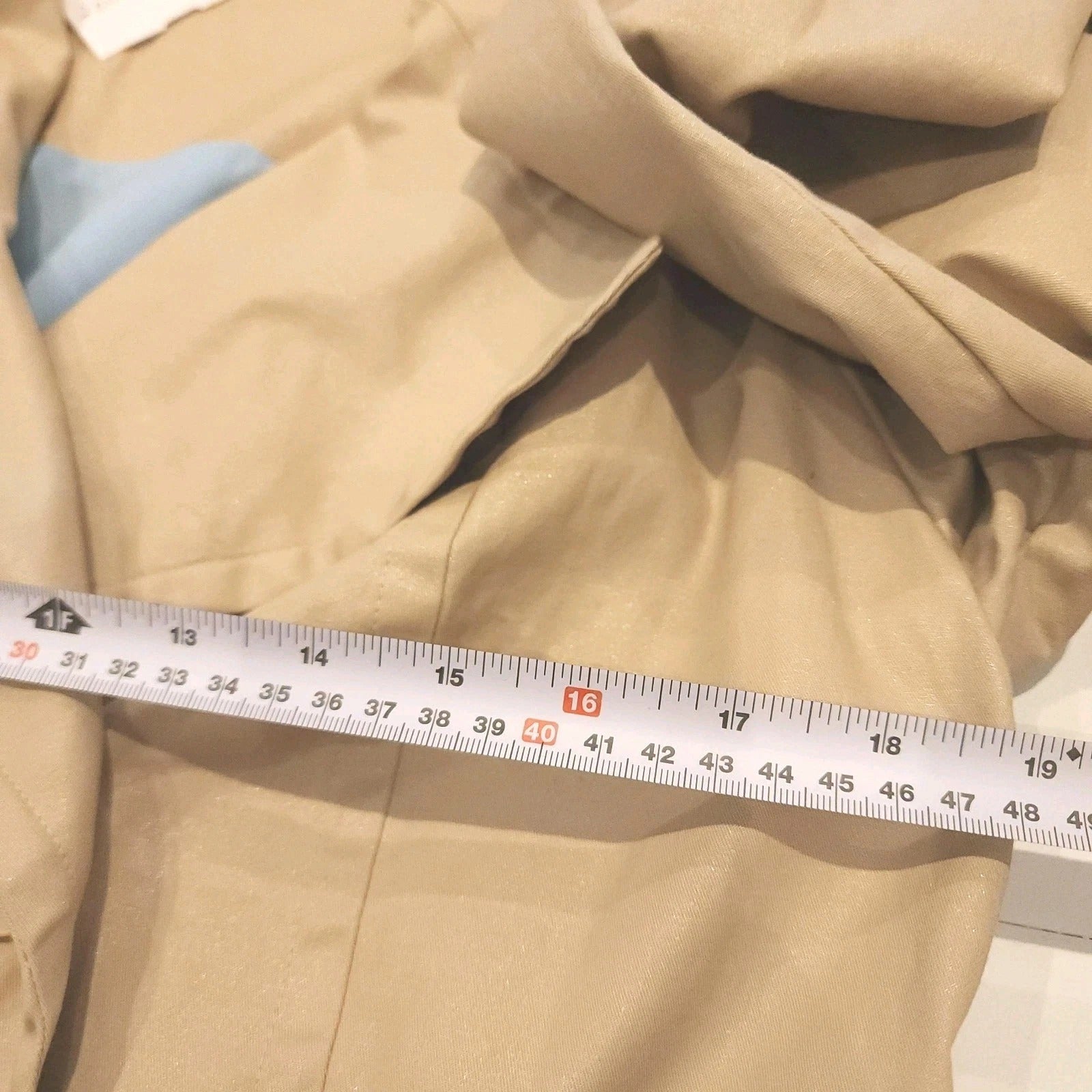 JOCKEY Button Double Breasted Beige Trench Coat Sz M