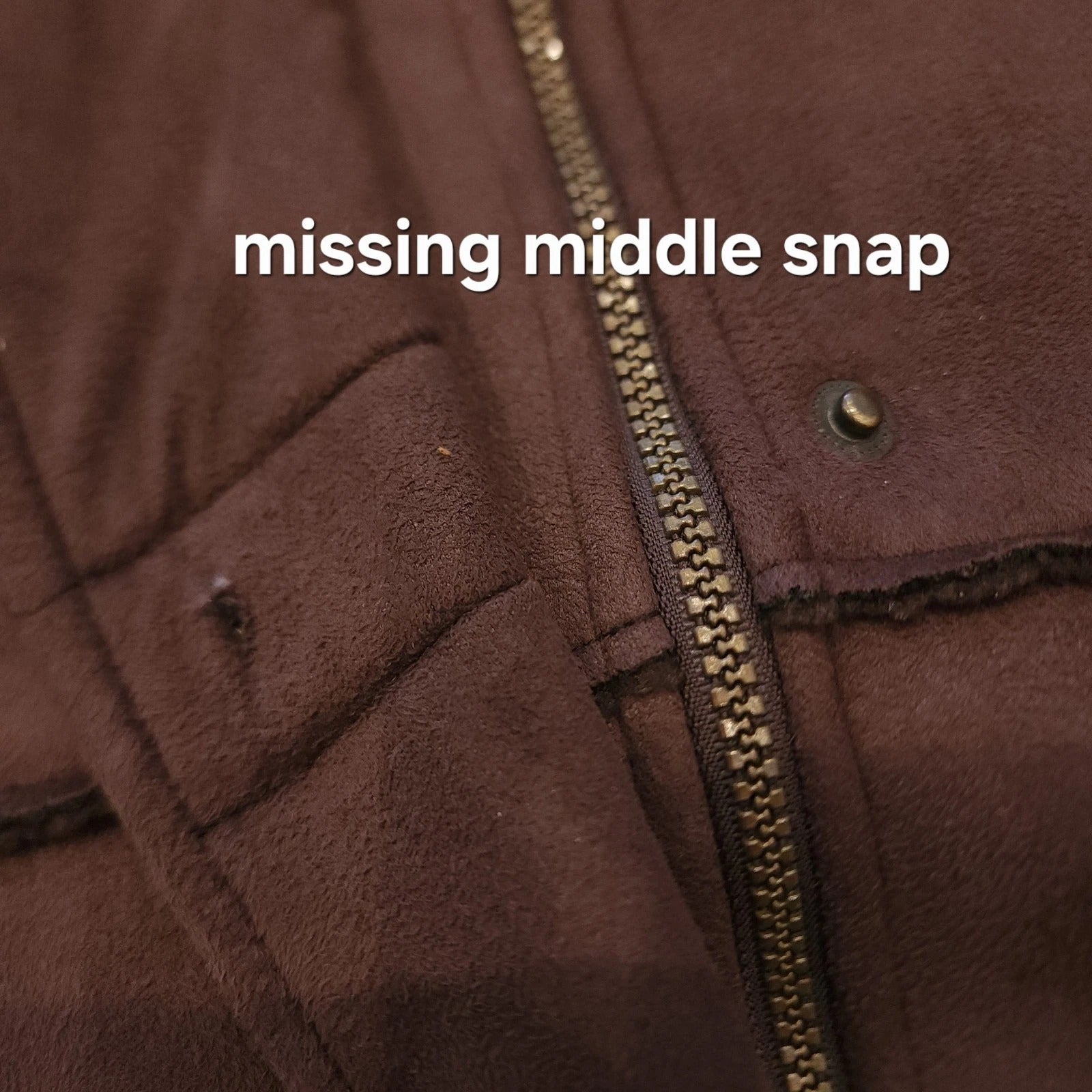 Addition-Elle Shearling Faux Fur Lining Chocolate Brown Mid-length Overcoat XL