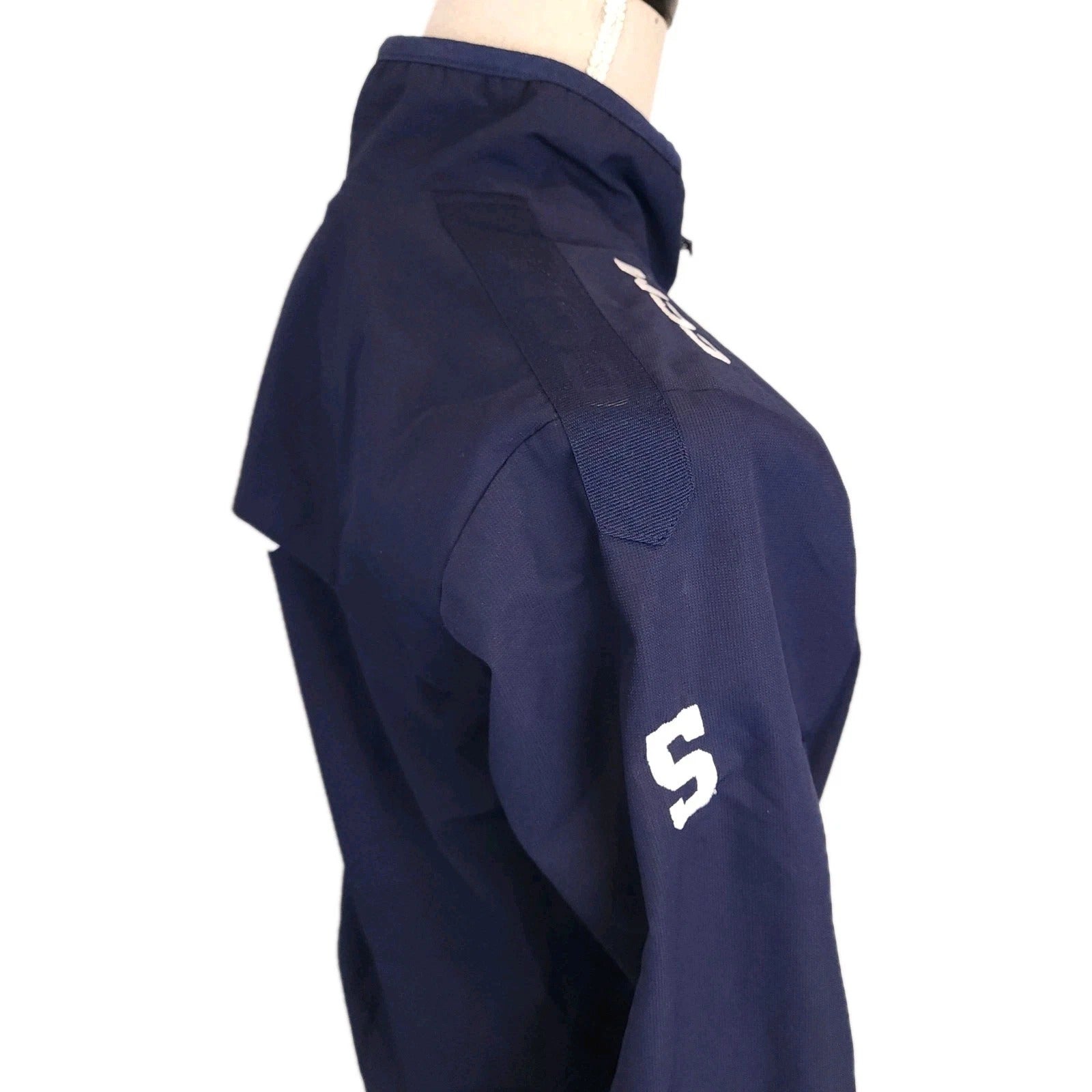 CCM Capitals Credit River Athleisure Full Zip Royal Blue Jacket Sz YOUTH Large