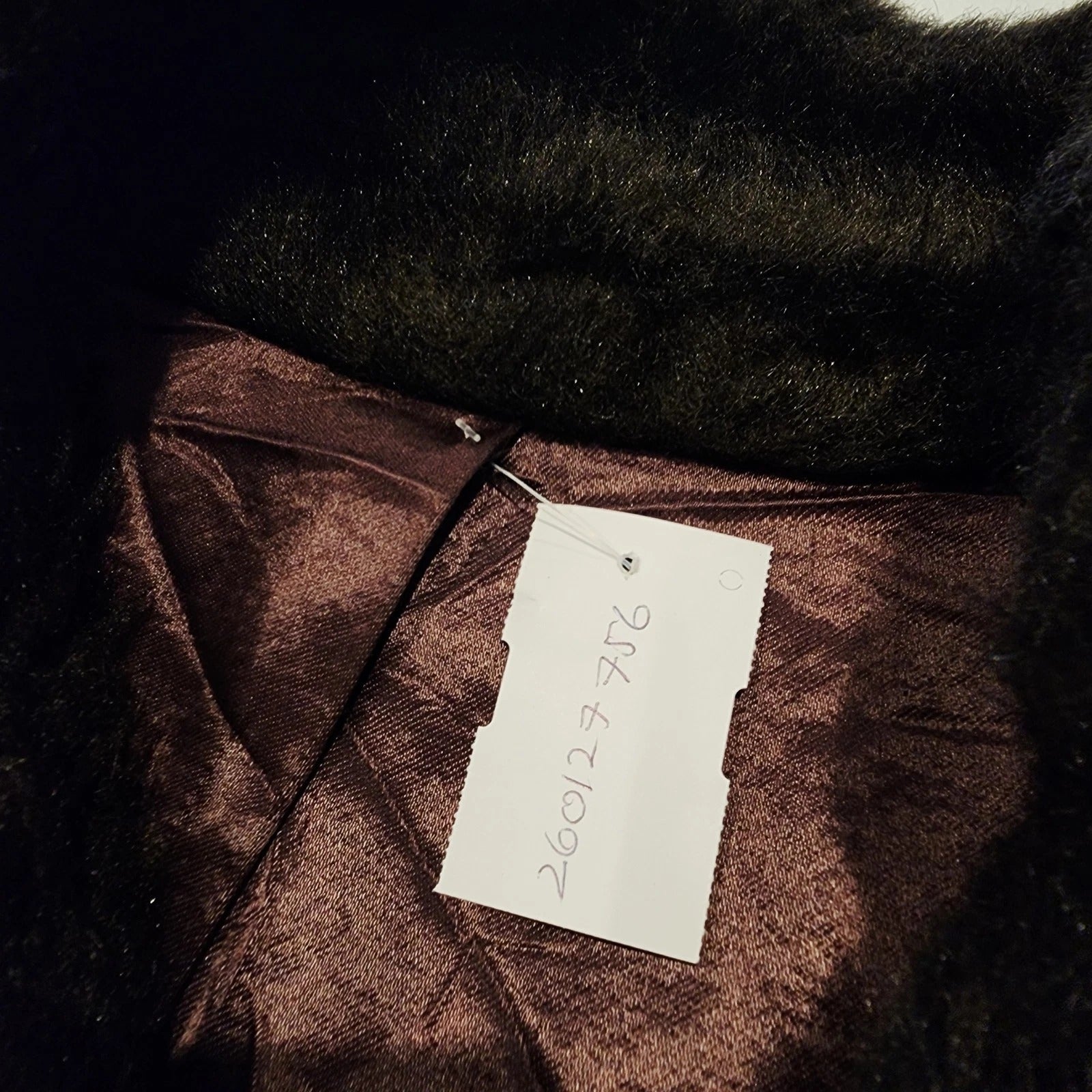 Vintage Faux Fur Sz L Brown Coat