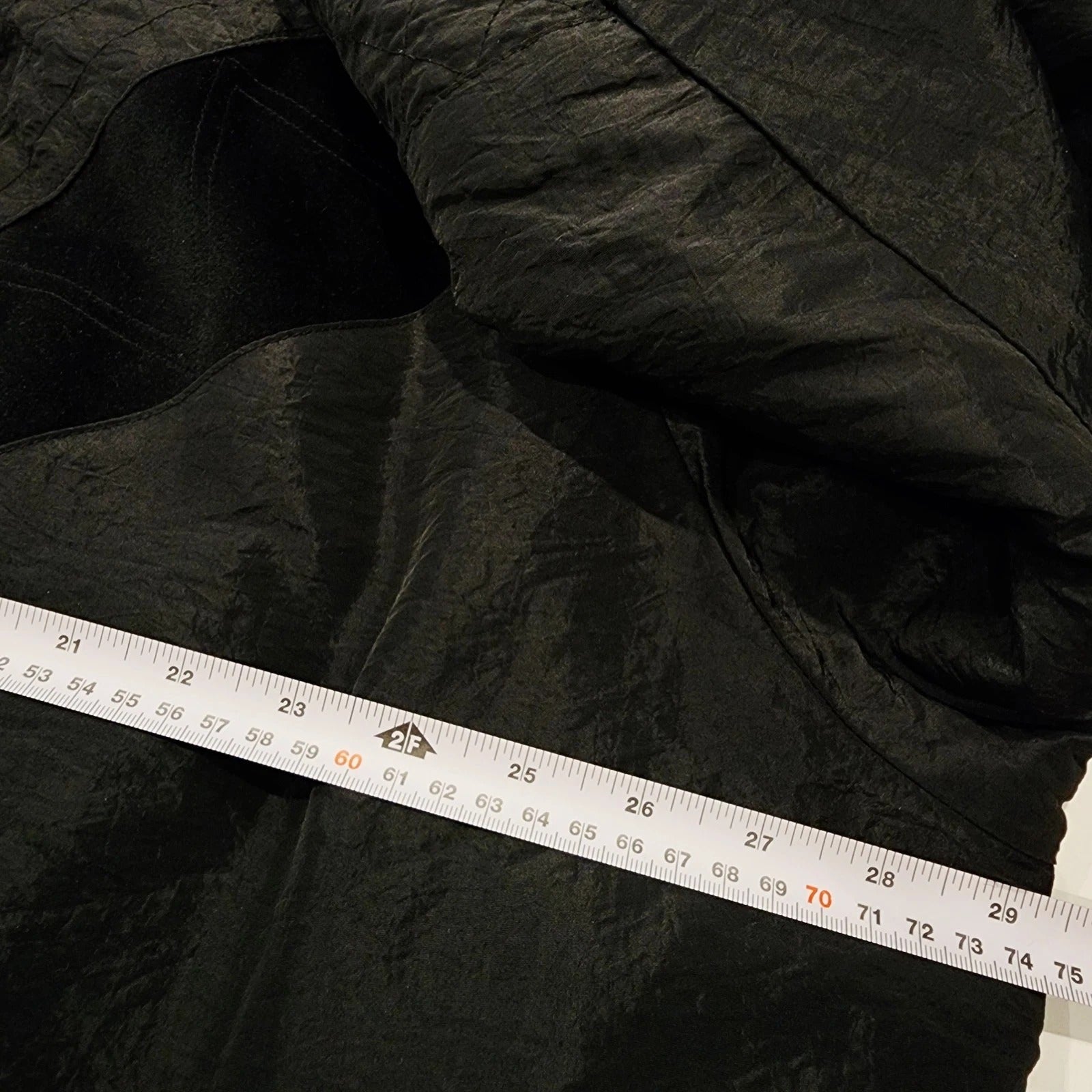 Liz Moody 3XL Vintage Padded Full-length Puffer Overcoat Black
