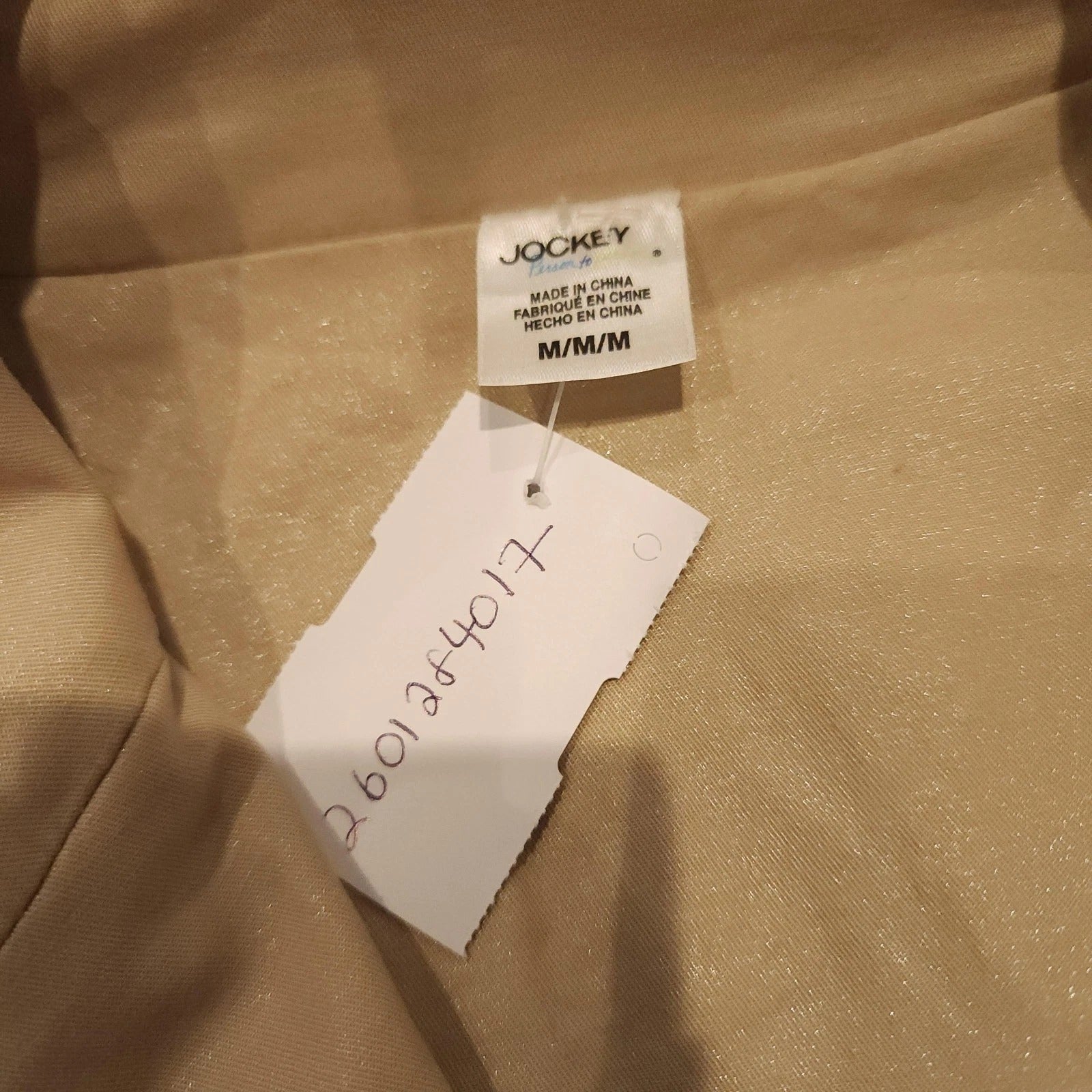 JOCKEY Button Double Breasted Beige Trench Coat Sz M