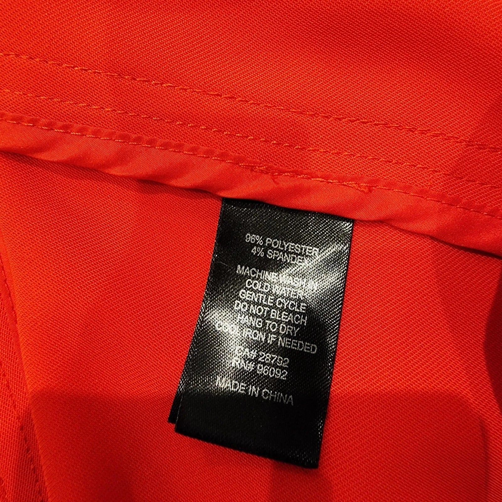 Burnt Orange Lightweight Belted Trench Coat L Unlined