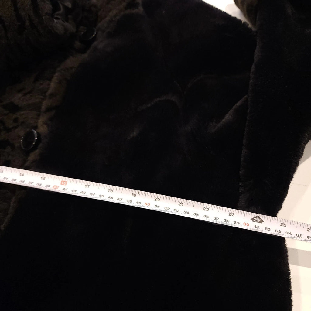 Novelti Sz 11 Leopard Print Faux Fur Long Overcoat Vintage