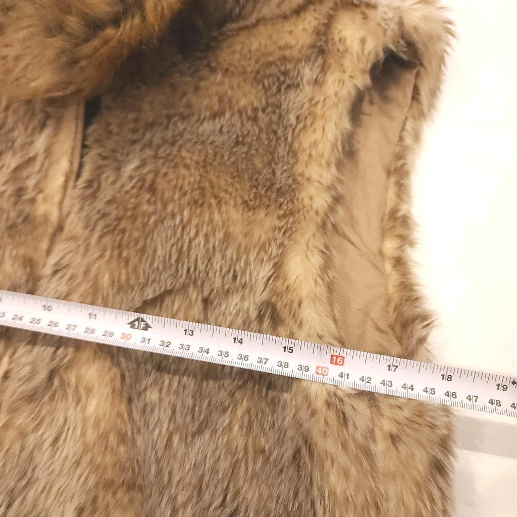 Oversized Hood with Faux Fur Golden Brown Jacket Liner Only Sz M