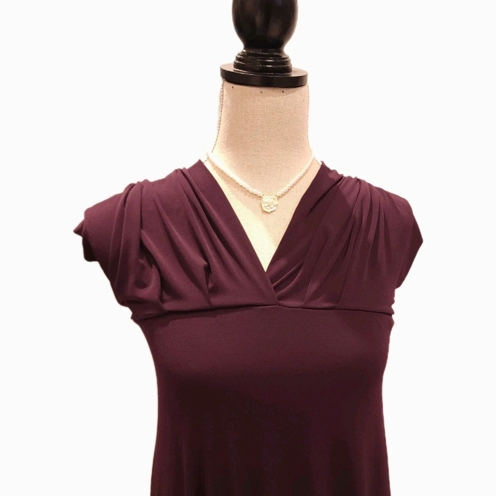 Von Vonni Deep Purple Formal Maxi Dress Sz Small