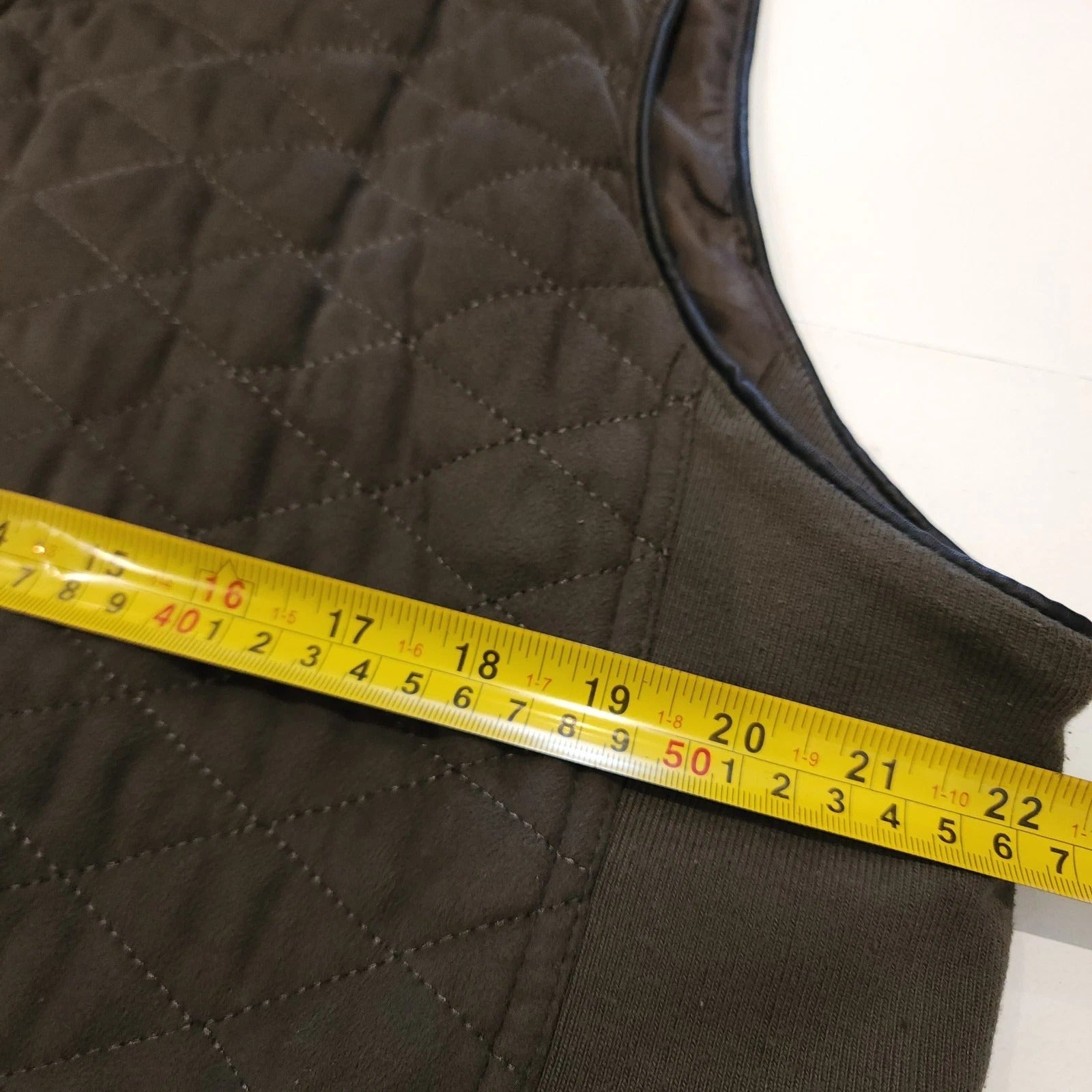 Diamond Quilted Motorcycle Vest Army Green XL Tribal