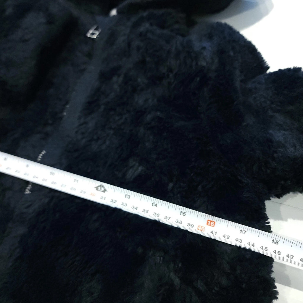 Zara Kids Midnight Blue Hooded Faux Fur Jacket Sz 10 Full Zip